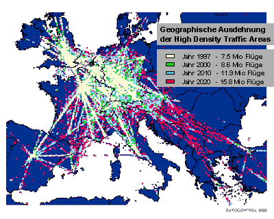 Zunehmender Flugverkehr