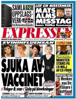 Expressen - Zeitungsmitteilung, 21.10.09